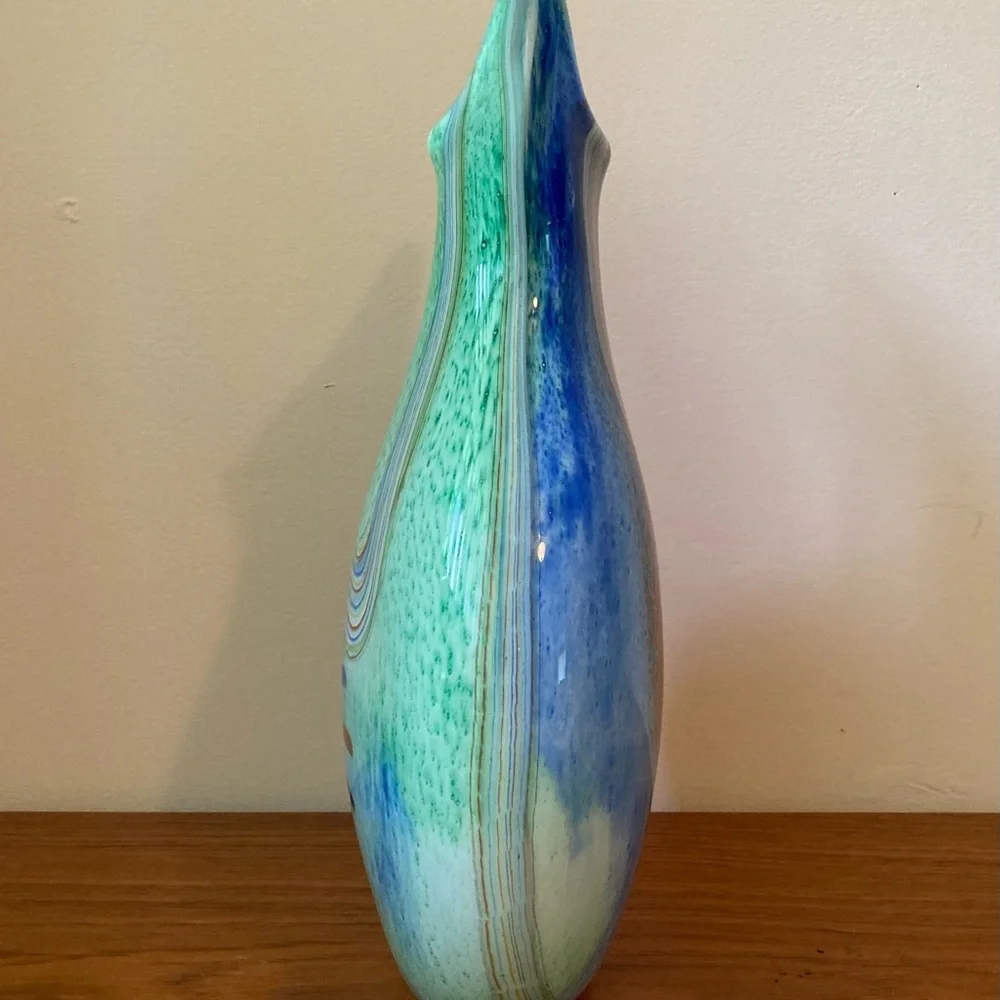 ☘️Murano Italian Art Glass Double Sided Vase - Picture 3 of 7